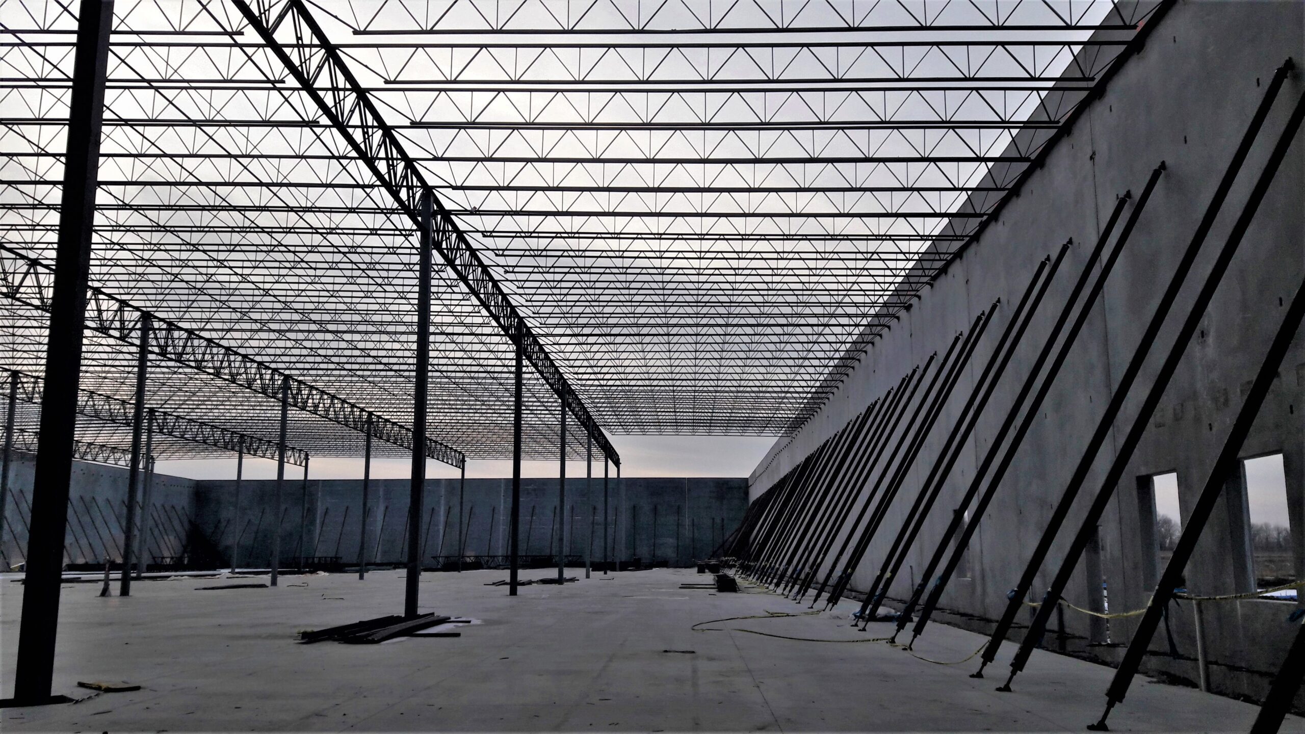 structural steel skeleton framework